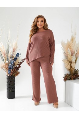 Костюм с асимметричной кофтой ангора 